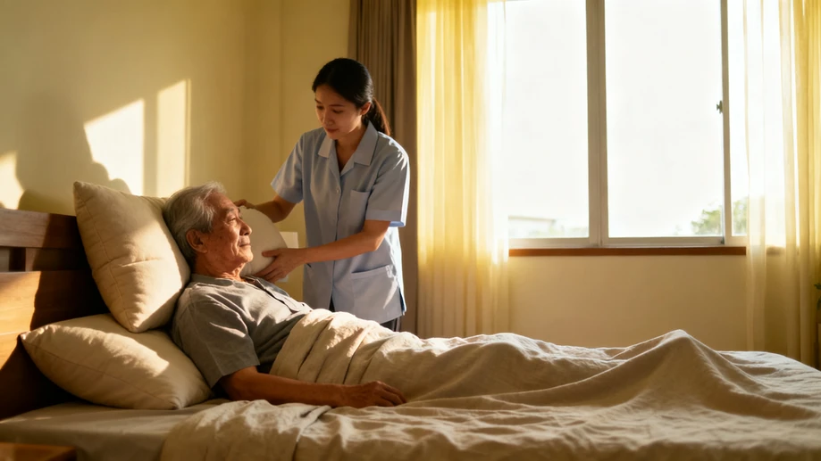 Most family caregivers overlook the specific pillow placement order that cuts pressure sore risks for bedridden people during regular 2-hour position shifts