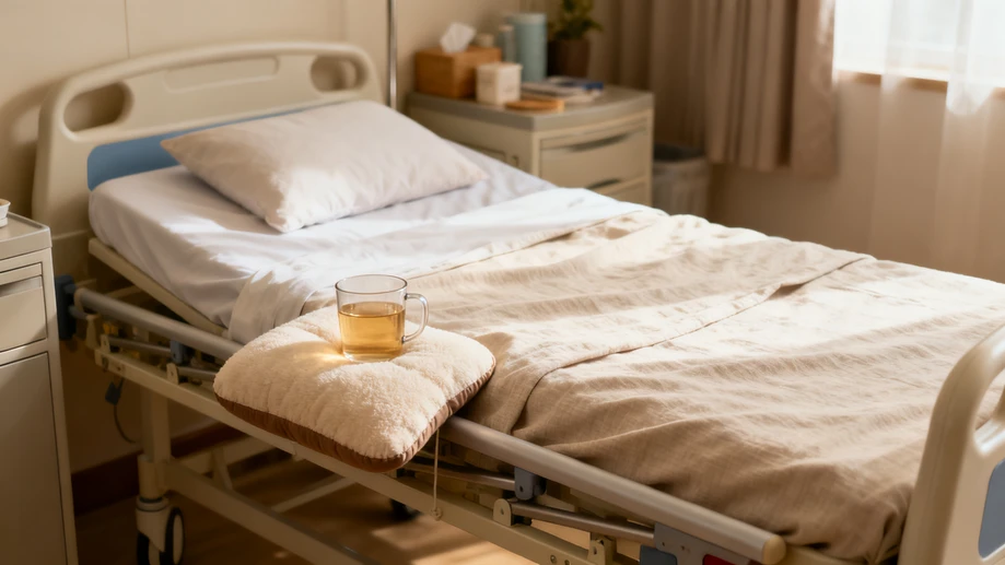 When caring for long-term bedridden individuals you need to wait at least 15 minutes after repositioning them before offering food or water